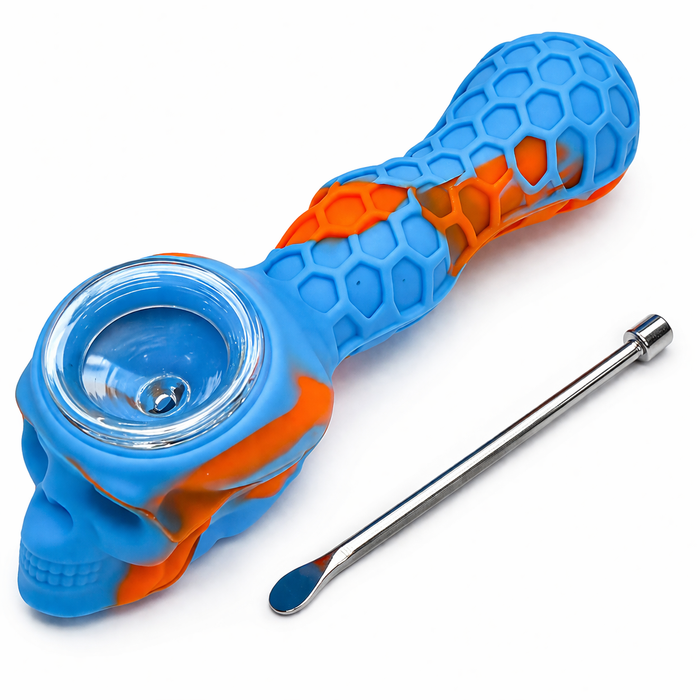 4.5" Skull Head Silicone pipe Silicone Pipe NIBO Distribution