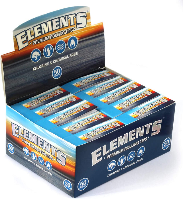 Elements Premium Rolling Tips box of 50 Filter Tip ONE