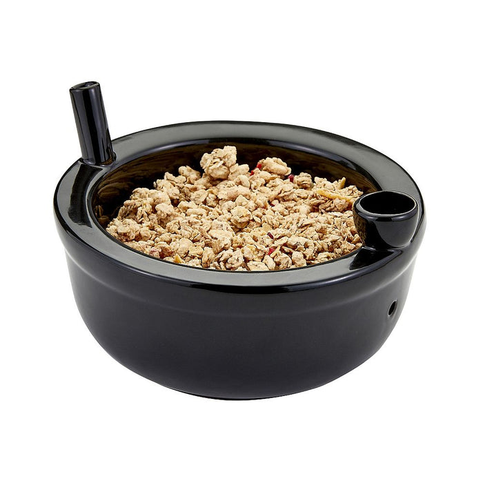 NOVELTY ROAST & TOAST CEREAL BOWL - BLACK COLOR Mug Pipe Roast and Toast Gifts