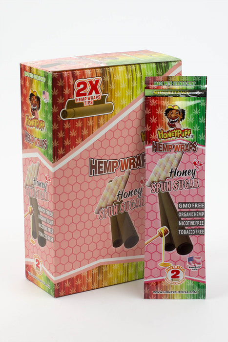 HONEY PUFF | Fruit Flavored Hemp Wraps Box of 12 Pre-rolled Cone (Display Pack) Super Supplys Inc Spun Sugar