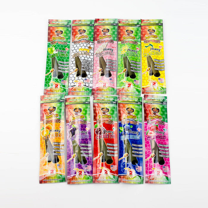 HONEY PUFF | Fruit Flavored Hemp Wraps Box of 12 Pre-rolled Cone (Display Pack) Super Supplys Inc