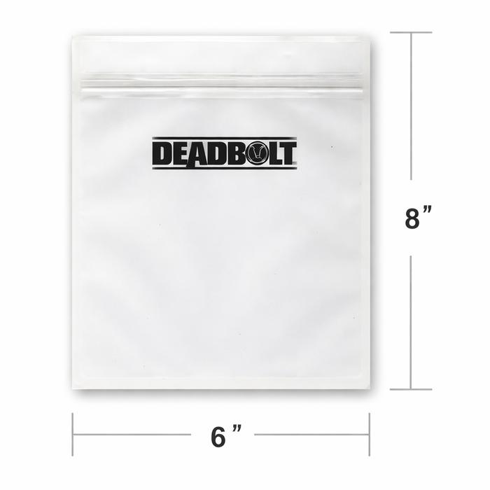 Deadbolt | Smell Proof Bag 6x8 Zip Bag Maq Distributors