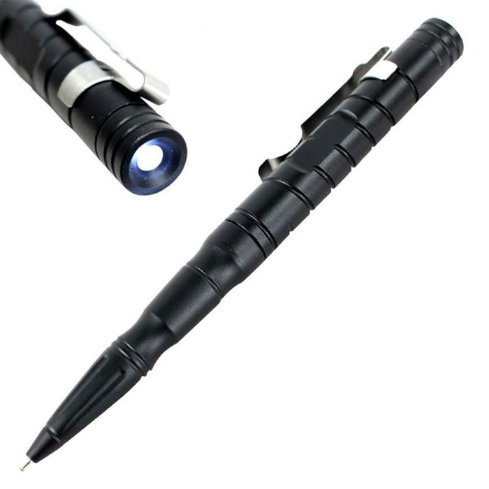 6″ Tactical Pen with LED Light – Black Self-Defense & Utility Tool [9803] Multi Tool · Accessory Canadian Distributor