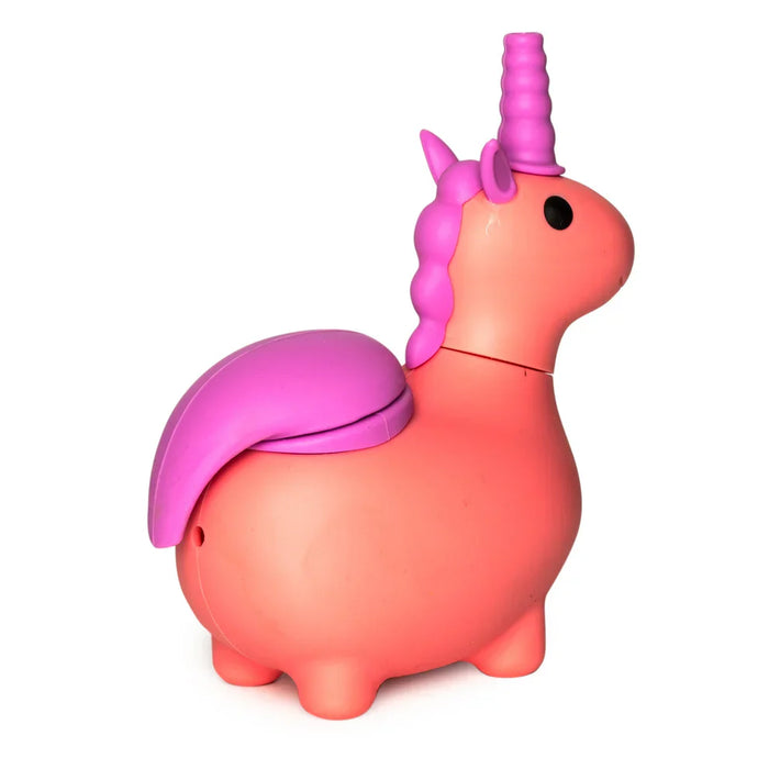 LIT® Silicone | 4.75" Unicorn Hand Pipe (TS195Pi) Silicone Pipe Smoking Cat Distribution Pink