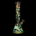 Cheech & Chong® Glass | 15" 7mm Thick Tie Dye Glow-in-the-Dark Water Pipe [CC169] Glass Bong Smoking Cat Distribution
