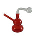 4" Oil Burner Water Bong [AK-I4] Oil Burner Canadian Distributor Red