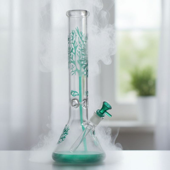 14" Tree of Life classic beaker glass bong