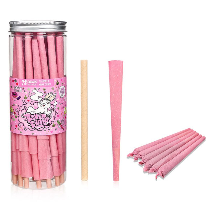 Baked Bunny Hemp Wrap King size Pre Rolled Cones [ARTP8111-72-BB] Pre-rolled Cone (Bulk / Tower) Canadian Distributor