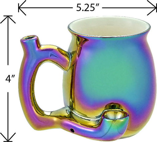 electroplated Iridescent Roast & Toast mug Mug Pipe Roast and Toast Gifts