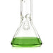 14" Green Accent Beaker Glass Bong Super Supplys Inc