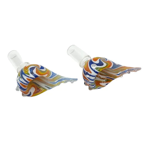 14mm Wig Wag Bong Bowl w/ handle – Assorted [BB06] Bowl · Banger · Oil Burner Small Biz Distributors