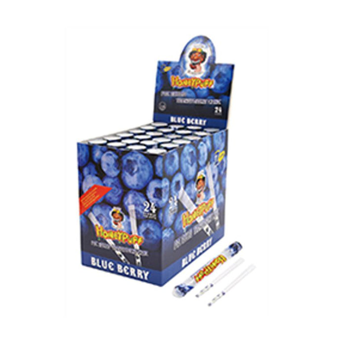 Honey Puff | Pre-Rolled Transparent Flavor Cones – 1 1/4 [P8226-02] - 24 packs Pre-rolled Cone (Display Pack) Canadian Distributor Blueberry
