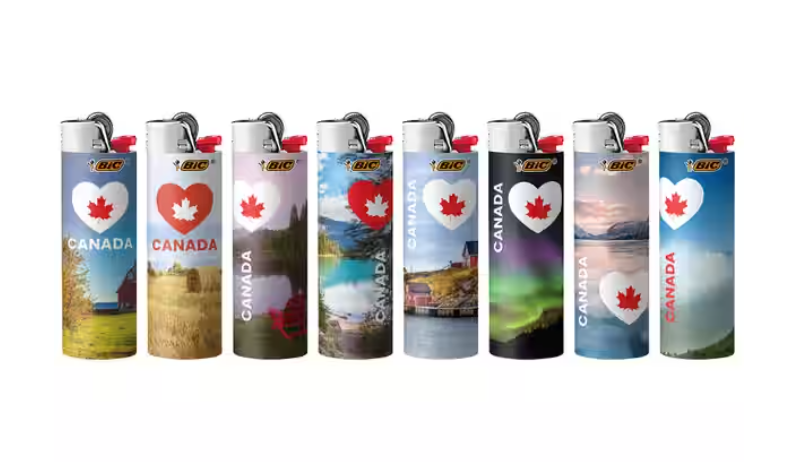 Bic Maxi Lighter [CANADIANA] New! - Display of 50 [BIC1001CA] Lighter ONE
