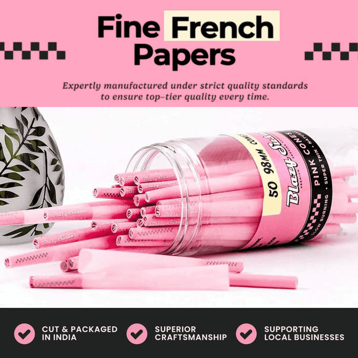 Blazy Susan | Pink King size Cones Pack of 50 Pre-rolled Cone (Bulk / Tower) Smoking Cat Distribution