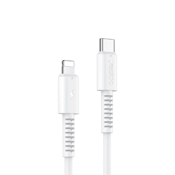 Type C to Lightning PVC Data Cable 1 meter 20W – White [CA153] Pack of 10 Charging Cable · Accessory Canadian Distributor