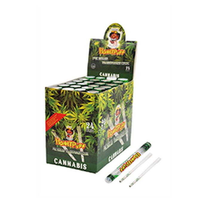 Honey Puff | Pre-Rolled Transparent Flavor Cones – 1 1/4 [P8226-02] - 24 packs Pre-rolled Cone (Display Pack) Canadian Distributor Cannabis
