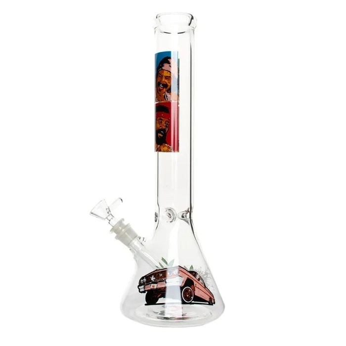 Cheech and Chong 15" Pop Art Beaker Glass Bong Smoking Cat Distribution