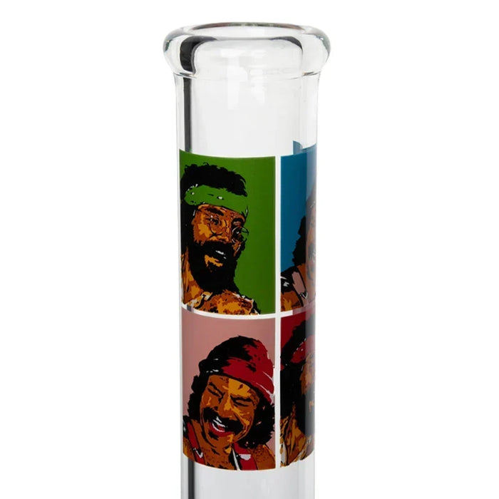 Cheech and Chong 15" Pop Art Beaker Glass Bong Smoking Cat Distribution