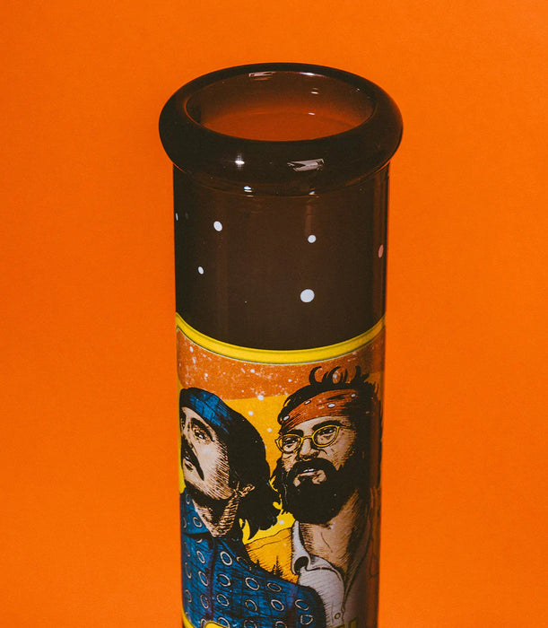 Cheech & Chong® Glass | 10" Stoners in Space Beaker Base Water Pipe [CC157] Glass Bong Smoking Cat Distribution
