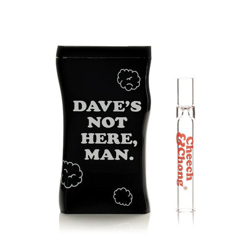 Cheech & Chong | 3.8" Dave's Not Here, Man Dugout W/Borosilicate Taster Dugout West Coast Gifts Default Title