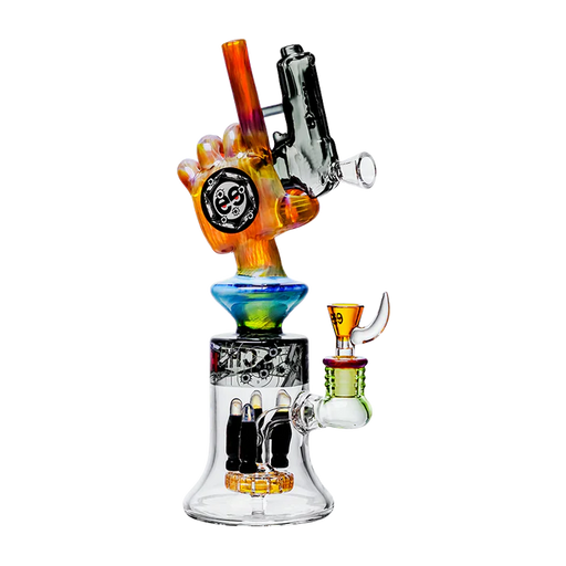 Cheech | 12.5" Pistalado Bong CHE-356 Glass Bong Smoking Cat Distribution