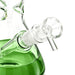 14" Green Accent Beaker Glass Bong Super Supplys Inc