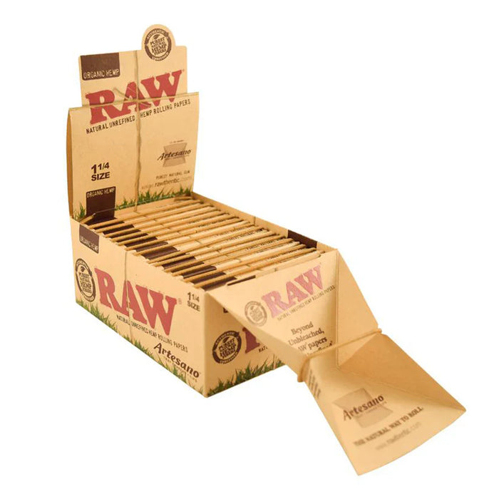 RAW | Classic Artesano-1 1/4 Rolling Papers - 15 packs 1 - 1/4" Size ONE
