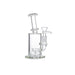 7″ Clear Glass Bong with water diffuser [C1041] Glass Bong Canadian Distributor