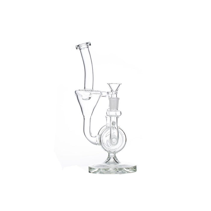 11″ Clear Recycler Glass Bong with inline diffuser [C8032] Glass Bong Canadian Distributor