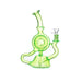 11″ Slim Green Recycler Glass Bong [C8033] Glass Bong Canadian Distributor