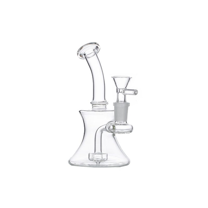6″ Clear Glass Bong with water diffuser [DCK-017] Glass Bong Canadian Distributor