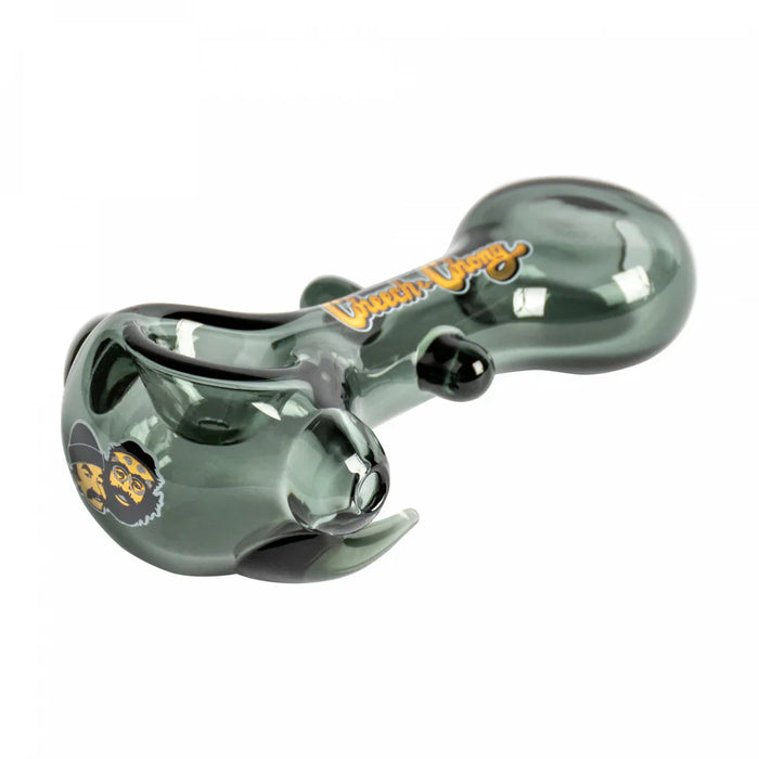 Cheech & Chong® Glass | 4.25" Clear Far Out Man Hand Pipe Glass Pipe West Coast Gifts Smoke