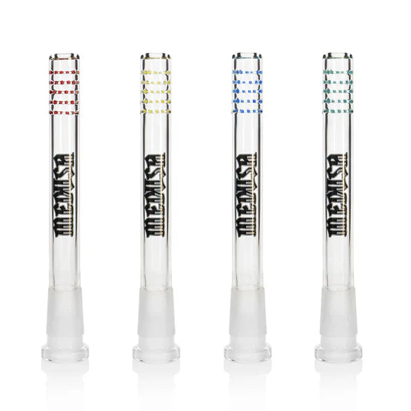 Medusa | 5"Downstem – Assorted Colours | Premium Diffused Glass Downstem Downstem · Bowlstem Small Biz Distributors