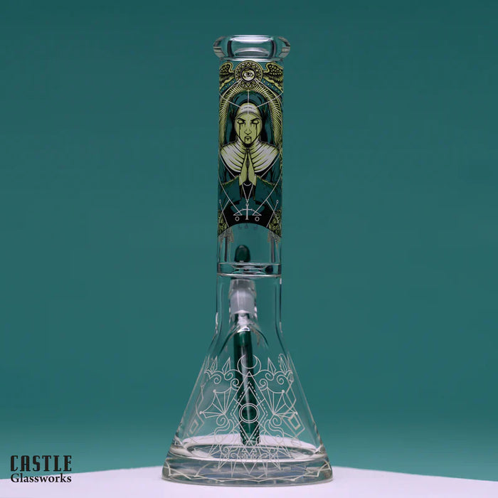 Castle Glassworks | 14" Occult [CG-304] Glass Bong Castle Glassworks