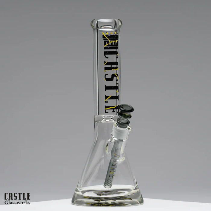 Castle Glassworks | 14" Bolt [CG-305] Glass Bong Castle Glassworks