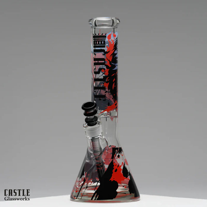 Castle Glassworks | 14" Raven [CG-303] Glass Bong Castle Glassworks