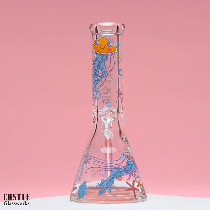 Castle Glassworks | 12" Jelly Fish [CG-405] Glass Bong Castle Glassworks