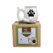 dog paw mug - white with black paw Mug Pipe Roast and Toast Gifts