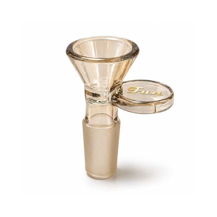 Fortune | Fun Electroplated 14mm Funnel Bowl Bowl · Popper Fortune Champagne