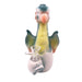 8" Folky Bird Design Ceramic Bong – Artistic Handcrafted Style [ES088WP] Ceramic Bong Canadian Distributor
