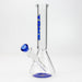 9.5" TOKE beaker glass water bong Glass Bong Northern Aurora Trading Ltd Blue