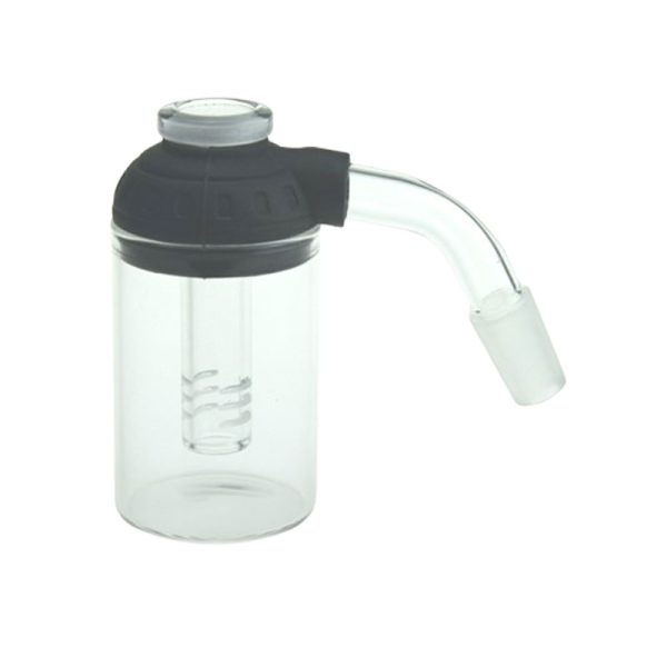 3.5″ 14mm Ash Catcher with Silicone Cap [FHS038] Ashcatcher · Percolator · Filter · Mouthpiece Canadian Distributor Black