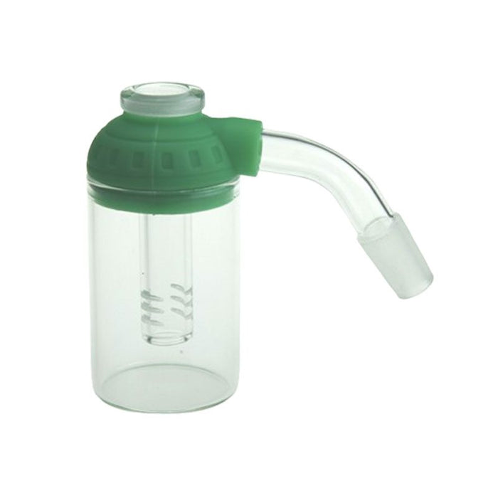 3.5″ 14mm Ash Catcher with Silicone Cap [FHS038] Ashcatcher · Percolator · Filter · Mouthpiece Canadian Distributor Green
