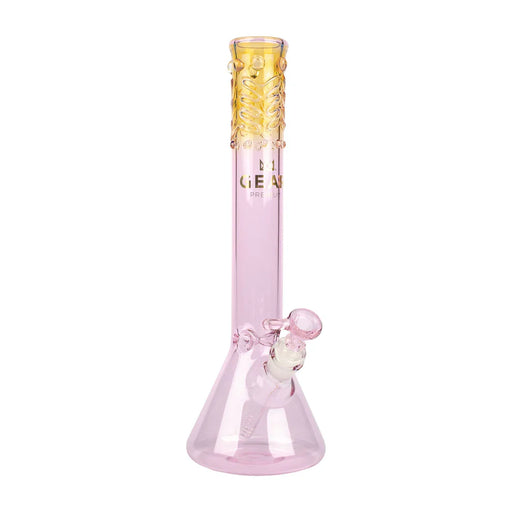 GEAR Premium® | 14" Beaker Tube [G22] Glass Bong Smoking Cat Distribution Pink [G22PI]