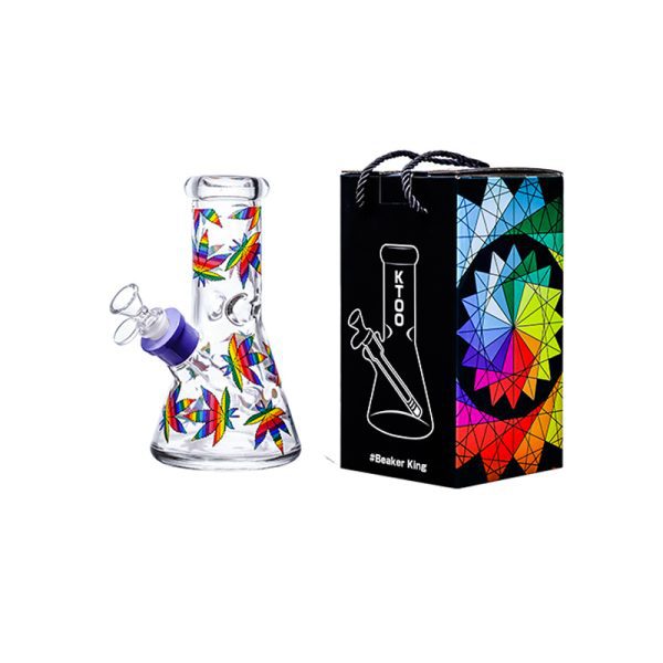 8" Soft glass beaker water bong [M08407] Glass Bong Canadian Distributor