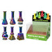 6″ Electroplated Soft Glass Mini Bongs – Assorted Designs | 6-Piece Display [GL-M6090x] Glass Bong Canadian Distributor Rainbow