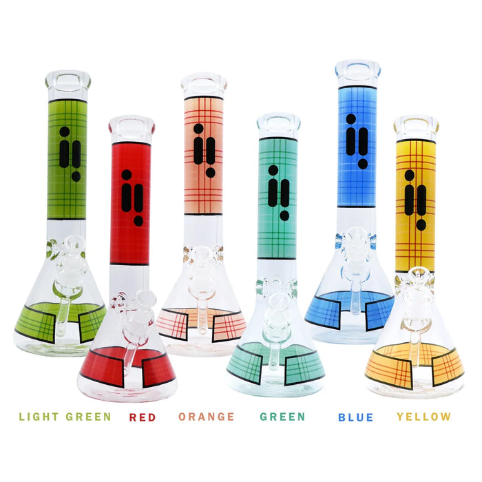 14" Infyniti Grid Pattern Beaker Water Bong ( GP1598 )