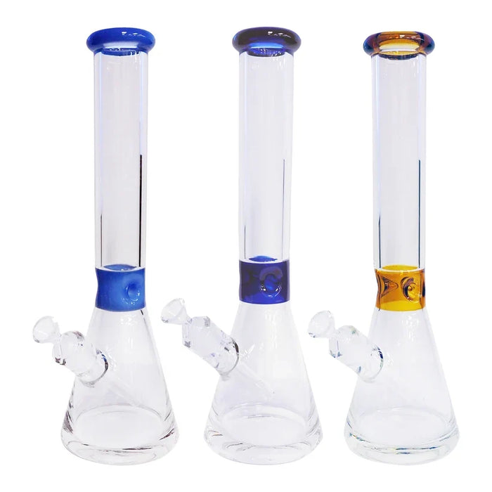 16" Water Pipe with Ice Catcher – 7mm [GP1874] Glass Bong ONE