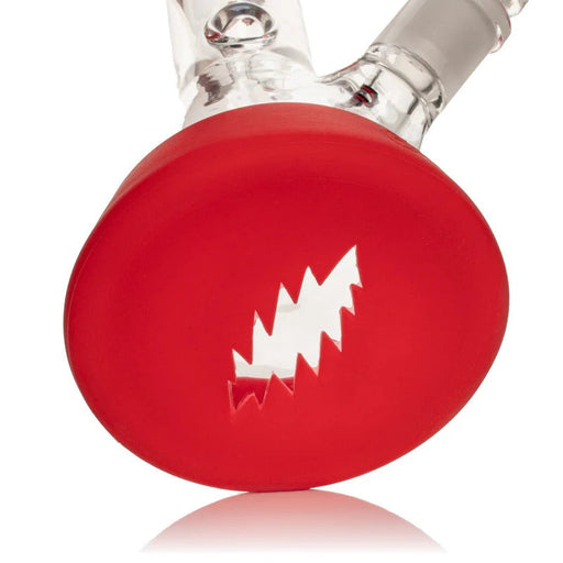 Grateful Dead | 10" Tall Steal Your Face Beaker Base Water Pipe W/Silicone Base Glass Bong West Coast Gifts