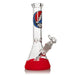 Grateful Dead | 10" Tall Steal Your Face Beaker Base Water Pipe W/Silicone Base Glass Bong West Coast Gifts Default Title
